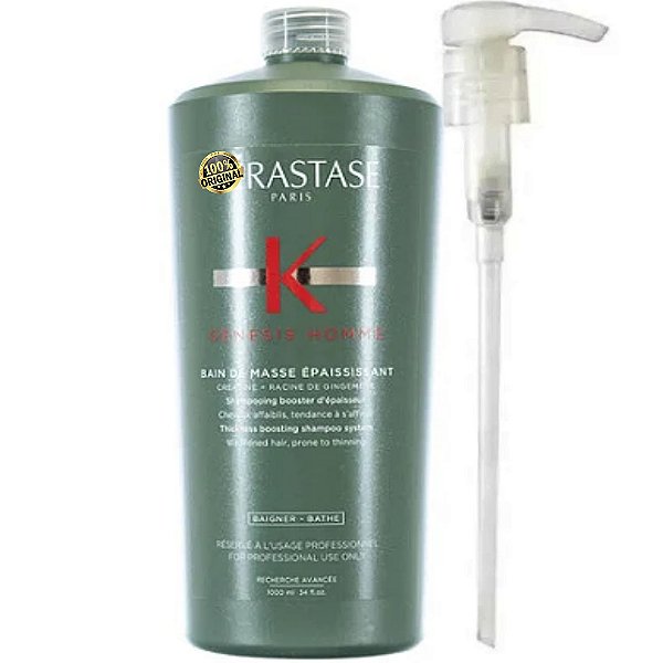 Kérastase Genesis Homme Shampoo Bain de Masse Épaississant 1L