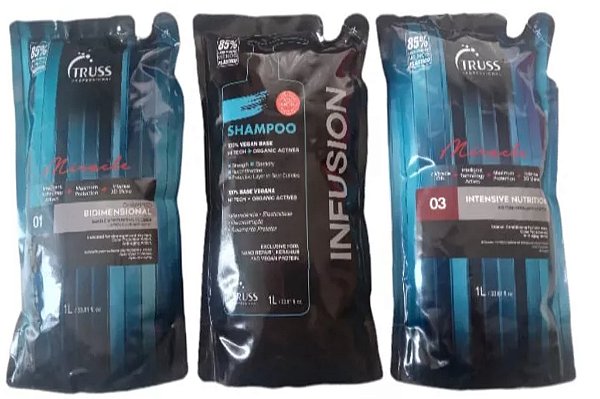 Truss Kit Refil Sh Bidimensional e Infusion+Intensive Nut 1L