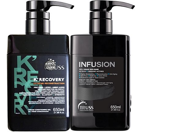 Truss Infusion Cera 650ml+Keratin Recovery Reconstrutor 650ml