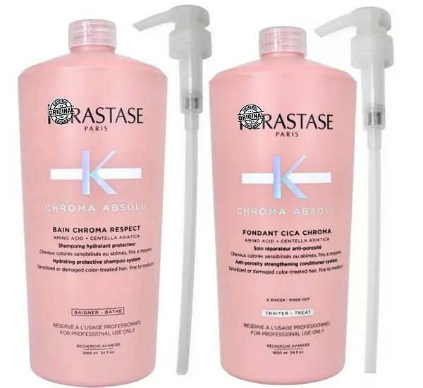 L'oréal Chroma Absolu Shampoo Chroma e Condicionador Cica 1L