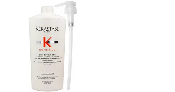 Kérastase Nutritive Bain Satin Riche Shampoo-1L (LANÇAMENTO)