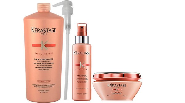 L'oréal Discipline Shampoo 1L+Máscara 200g+Fluidissime 150ml