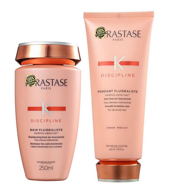 L'oréal  Discipline Shampoo + Condicionador(Cabelo c/ Frizz)
