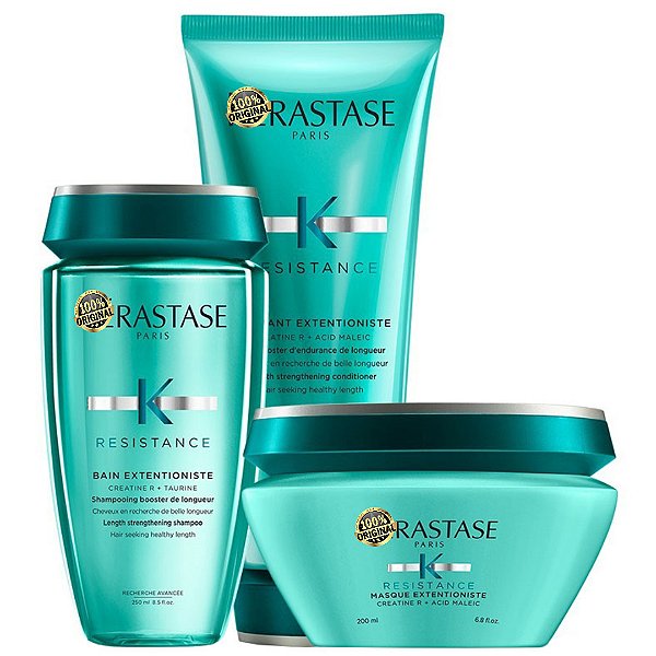 Kérastase Extentioniste Shampoo e Condicionador + Máscara 200g