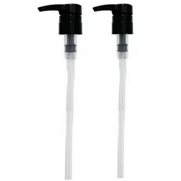 Kit Com 2 Pump Válvula Preta P/Shampoo E Condicionador