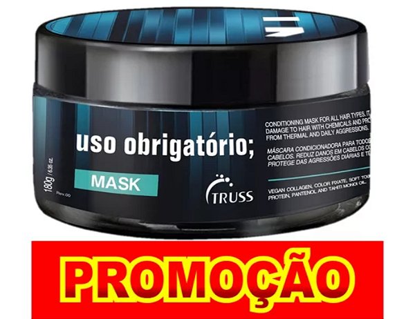 Truss Uso Obrigatório Máscara de Reposição Lipídica - 180g
