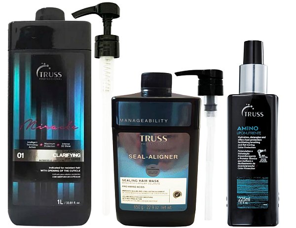 Truss Clarifying Shampoo Antirresíduo + Seal-Aligner + Amino