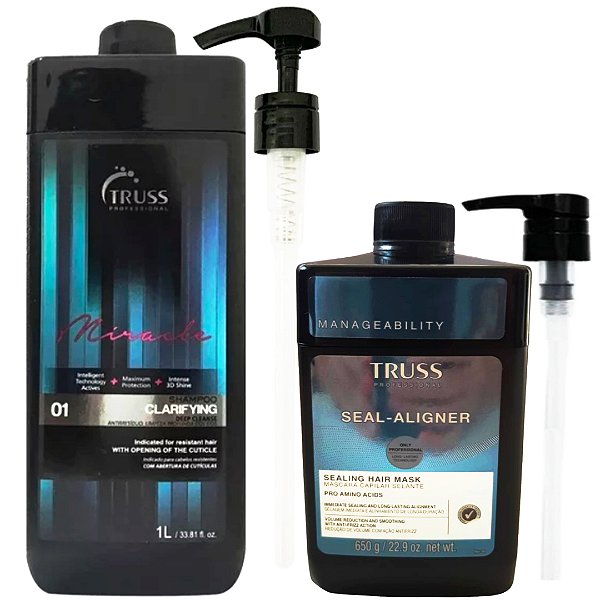 Truss Clarifying Shampoo Antirresíduo 1L+ Seal-Aligner 650ml