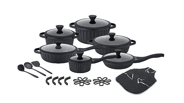 Donna Antiaderente 22 Peças - Preta