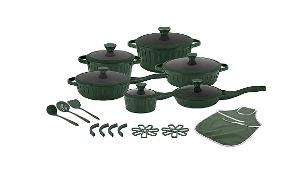 Donna Antiaderente 22 Peças - Verde