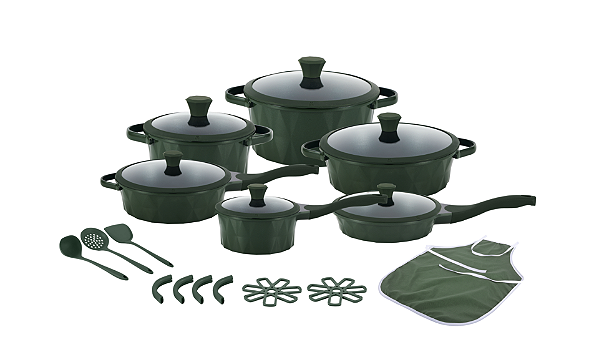 Altenza Antiaderente 22 Peças - Verde