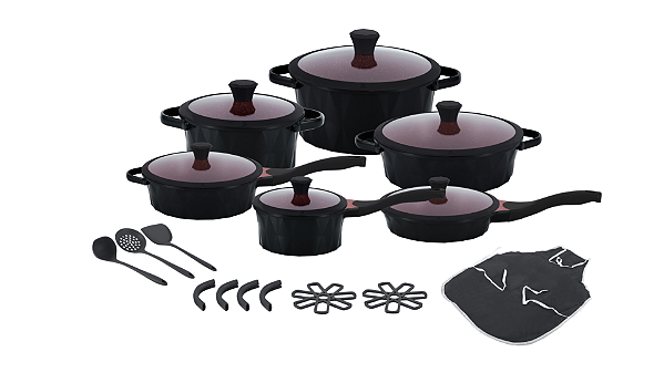 Altenza Antiaderente 22 Peças - Preta