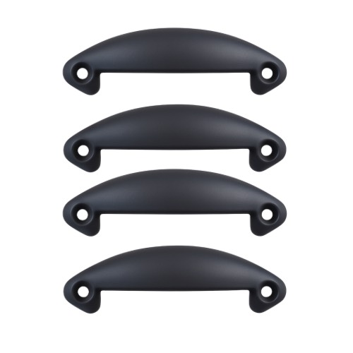 KIT: 100 PUXADORES PARA BOX BAÚ - COR PRETO