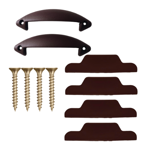 KIT: 100 CANTONEIRAS e 100 PUXADORES PARA CAMA BOX