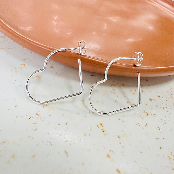 Argola Coração Aberto