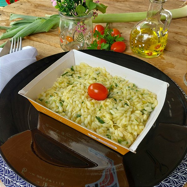 Risoto de frango com alho poró - zero lactose