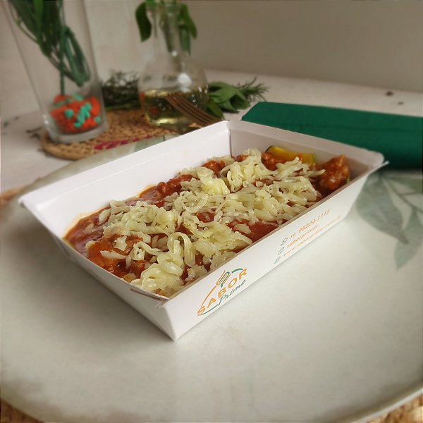 Lasanha de abobrinha a bolonhesa