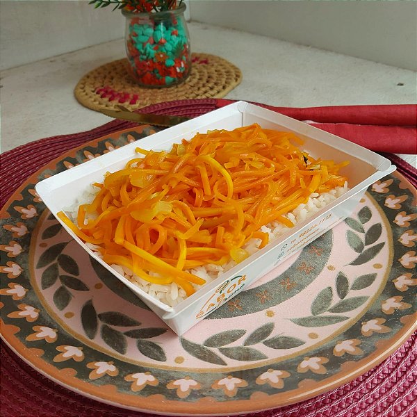 Arroz branco + cenoura
