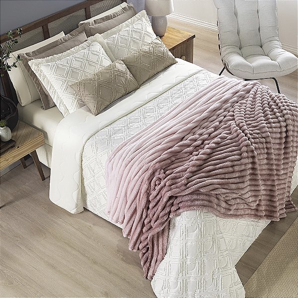 Cobertor Ultrasoft Queen 01 Peça Manta Flannel Grosso Aveludado Fluffy - Pancake