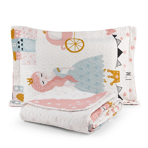 Cobre Leito Solteiro 02 Peças Matelado Dupla Face Bouti Kids - Little Princess