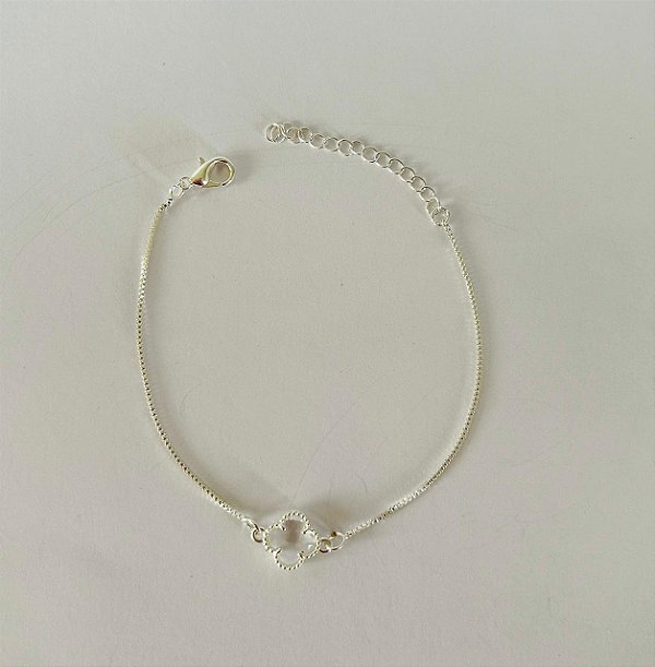 Pulseira Mini Trevo Cristal