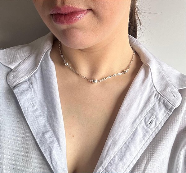 Colar Corrente Cartier Bola