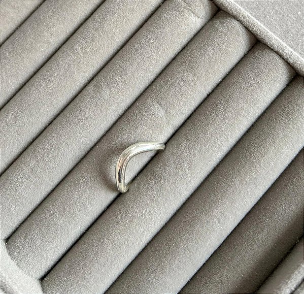 Anel em Prata Abaulado