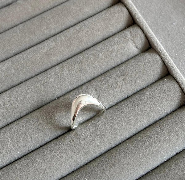 Anel em Prata Abaulado Largo