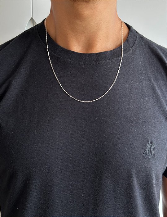 Corrente em Prata 925 Elo Figaro