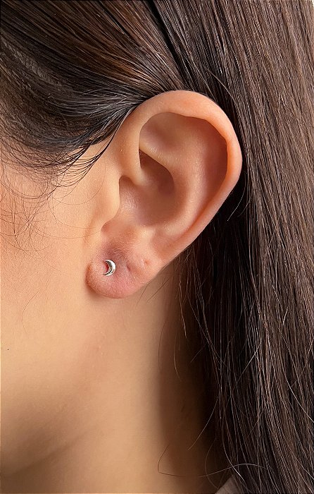 Brinco em prata 925 Lua