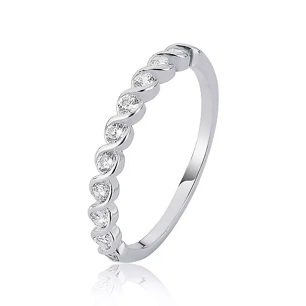 Anel em Prata Cravejado