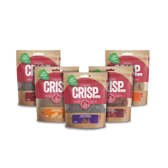 Kit Petisco Natural Crisp 6 Petiscos de Proteína Único