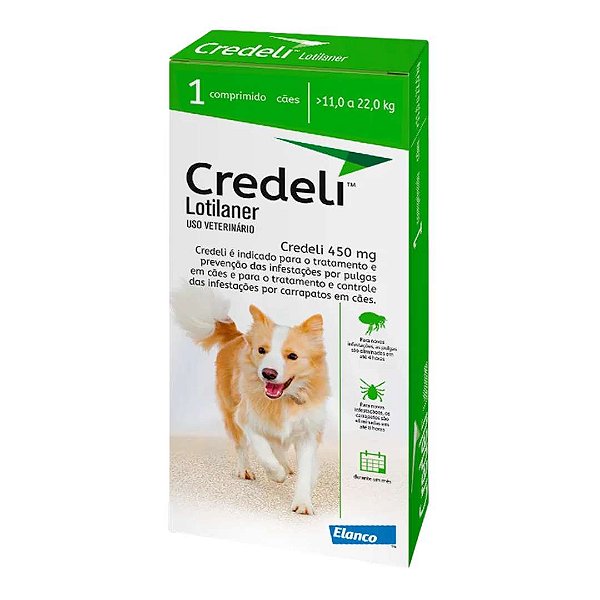Credeli 11 a 22 Kg 450 mg com 1 Comprimidos
