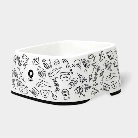 Comedouro para Cachorro dog27 Doodles P