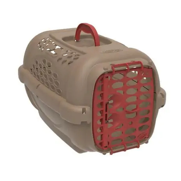 Caixa De Transporte Panther Gold Plast Pet Vermelha N° 04