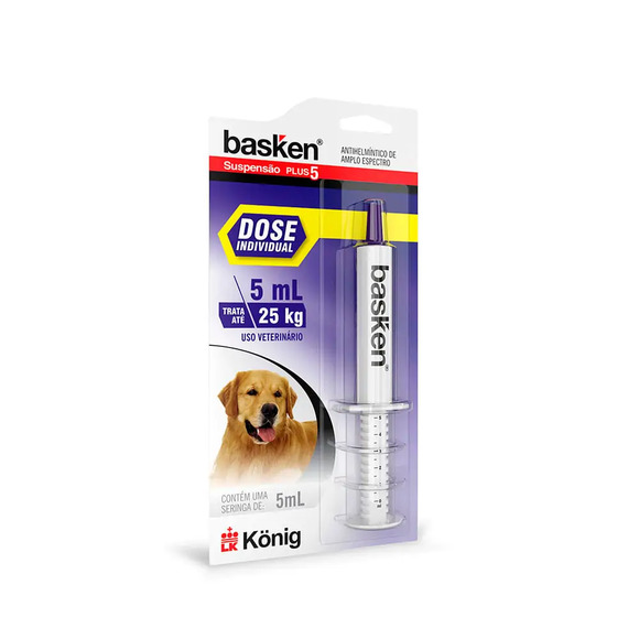 Basken Suspensão Seringa 5 ml Até 25 kg