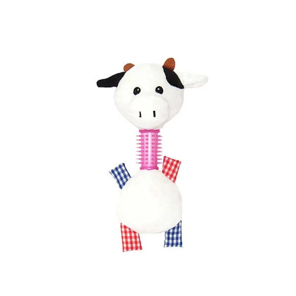 Brinquedo Pelúcia Mordedor Vaca Savana Único