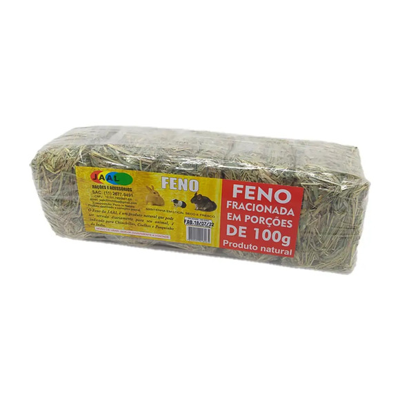 Feno Fracionado Para Roedores Jaal - 500g 500 g