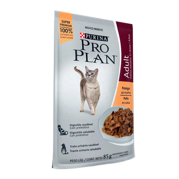 Ração Úmida Pro Plan Adult Frango ao Molho 85 g