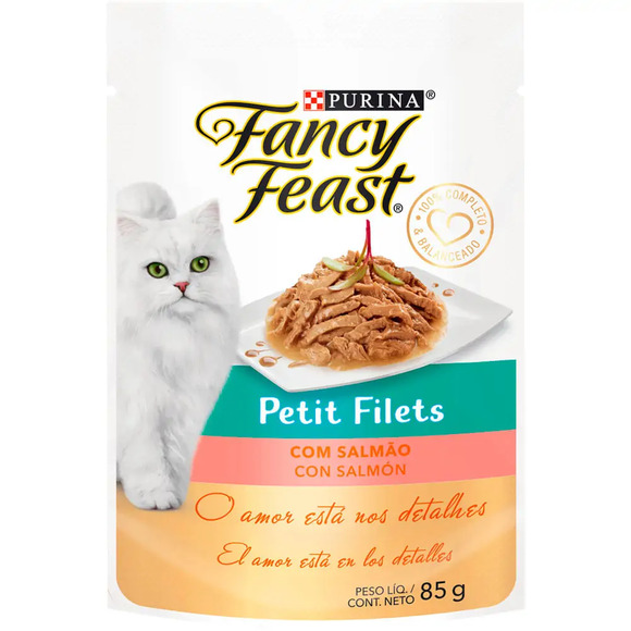 Ração Úmida Fancy Feast Petit Filet Salmão 85 g