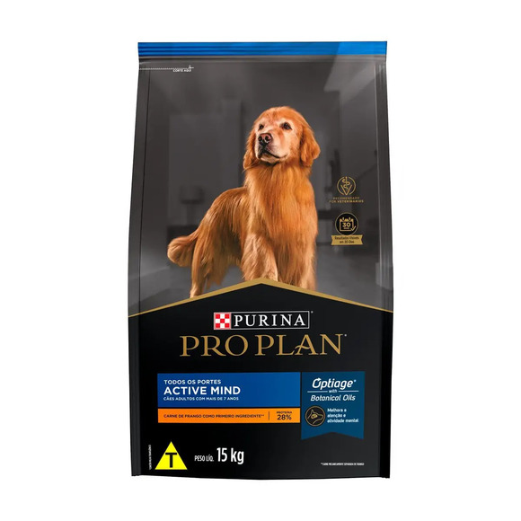 Ração Pro Plan Cães Adultos 7+ Complete 15 kg