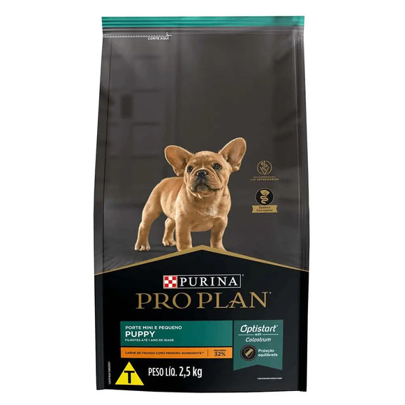 Ração Pro Plan Cães Filhotes Porte Pequeno Frango 2,5kg
