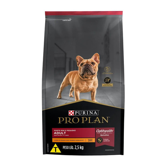 Ração Pro Plan Cães Adultos Raças Pequenas Frango 2,5 kg