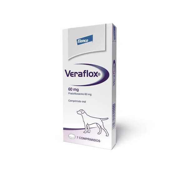 Veraflox 60mg Antimicrobiano para Cães 7 comprimidos