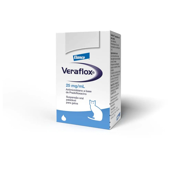 Veraflox Antimicrobiano Suspensão para Gatos 15 ml