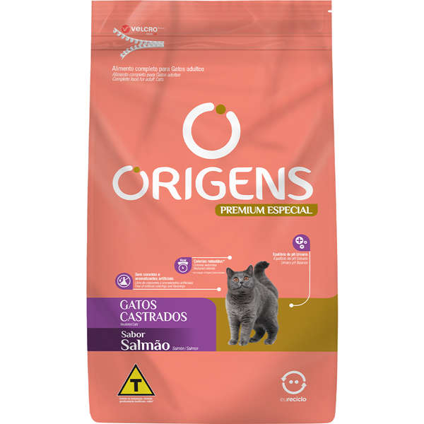 Origens Gato Castrado Salmao 10,1 Kg