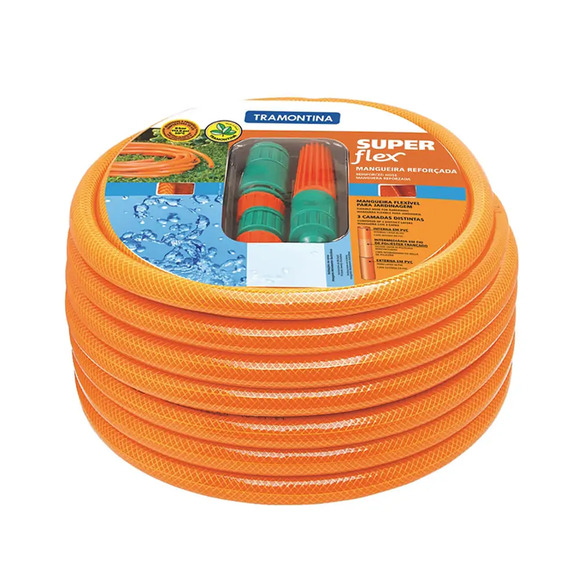 Mangueira Jardim Super Flex com Engate Tramontina 20m