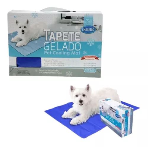 Tapete Gelado Chalesco M 50 cmx64cm - Azul