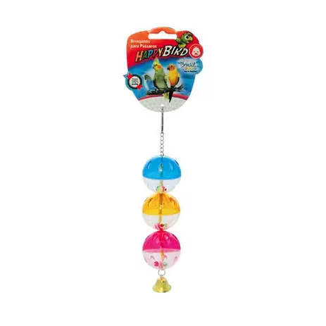 Brinquedo Passaros Bola Tripla com Sino