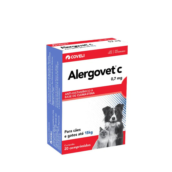 Alergovet C 0,7mg 20 comprimidos